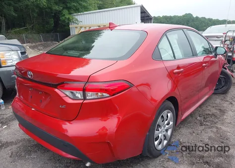 2020 Toyota Corolla Le z USA, uszkodzony, nr VIN JTDEPRAE4LJ092244